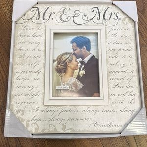 5 x 7 Mr. & Mrs. Picture frame